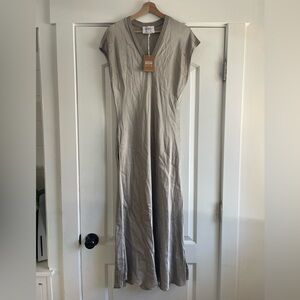 Brand Bazar Silk Maxi Dress Champagne - OS